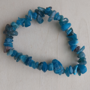 Bracelet baroque en Apatite bleue