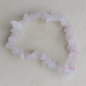 Bracelet baroque en Quartz rose