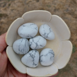 Howlite Blanche — Paix Intérieure, Patience & Sommeil Réparateur